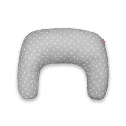 Scamp dojčiaci vankúš v tvare rožka / LittleHeartGrey