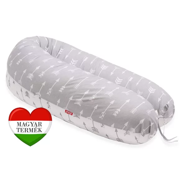 Scamp tvarovateľný univerzálny dojčiaci vankúš s bavlneným poťahom /ArrowGrayWhite ()