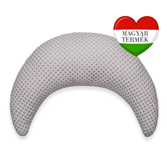 Scamp polmesiacový dojčiaci vankúš s bavlneným plátnovým poťahom /PickGray
