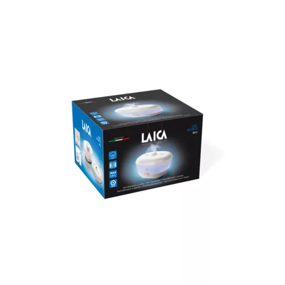 Laica BAKTÉRIUM-STOP aromaterapeutický zvlhčovač vzduchu s teplým vzduchom (1,8 litra)