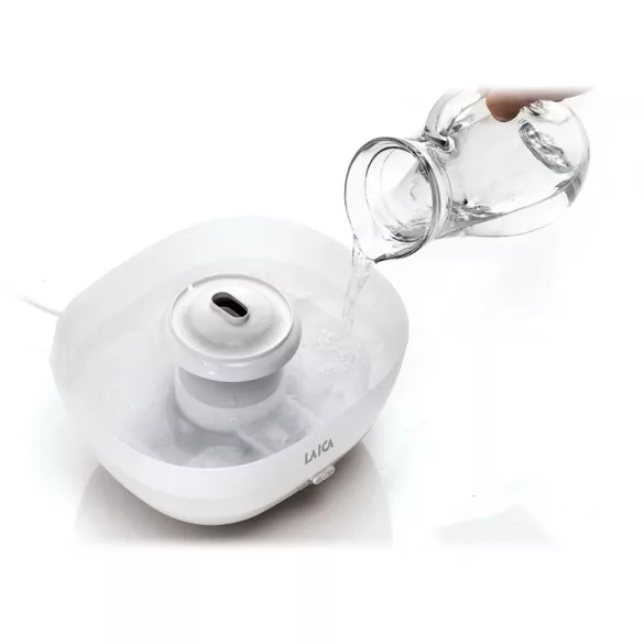 Laica BAKTÉRIUM-STOP aromaterapeutický zvlhčovač vzduchu s teplým vzduchom (1,8 litra)