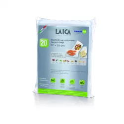  Laica s vzduchovými kanálikmi, bez BPA, vákuové vrecká 20 x 28 cm, 20 ks