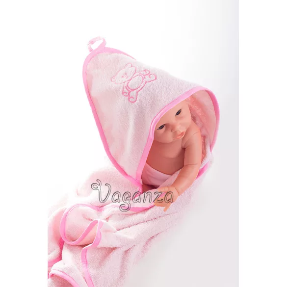 Vaganza Vyšívaná kúpeľňová osuška 110×110 – Ružová/Pink/Medvedík (viac vzorov)