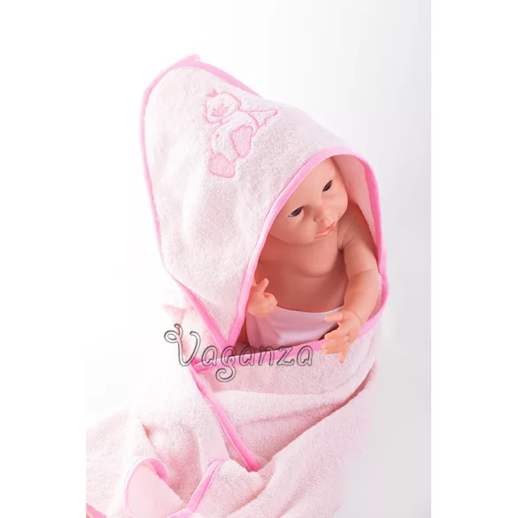 Vaganza Vyšívaná kúpeľňová osuška 110×110 – Ružová/Pink/Kačička