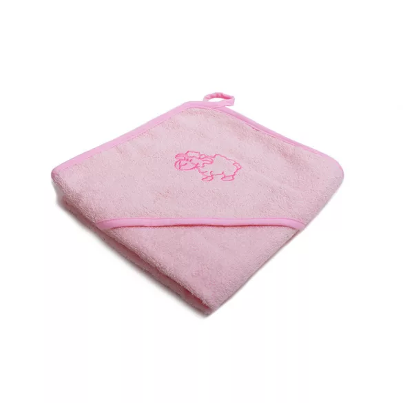 Vaganza Vyšívaná kúpeľňová osuška 110×110 – Ružová/Pink/Bari