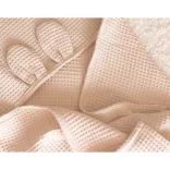 Kúpeľňová osuška Vaganza Waffle 110x110 – Orech
