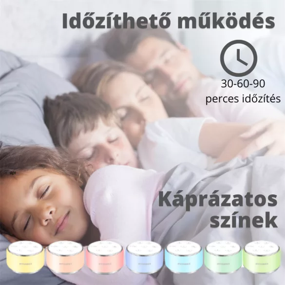 Vivamax Nature&Relax „Compact“ zariadenie na zvukovú a melódiovú terapiu (biely šum)