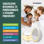 Vivamax Nature&Relax „Compact“ zariadenie na zvukovú a melódiovú terapiu (biely šum)