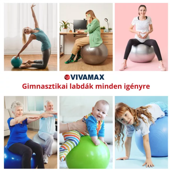 VivaFit gymnastická lopta 75 cm – fialová