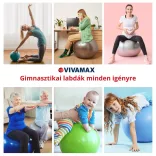VivaFit gymnastická lopta 85 cm – sivá
