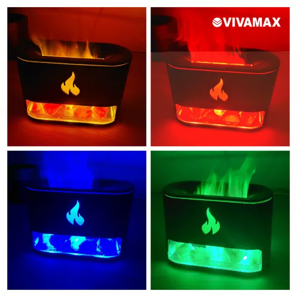 Vivamax Flame difúzor s kryštálmi soli