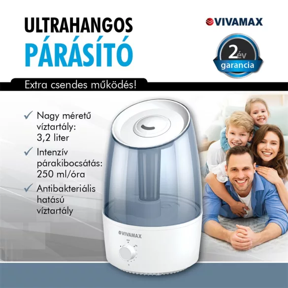 Vivamax Ultrazvukový zvlhčovač vzduchu