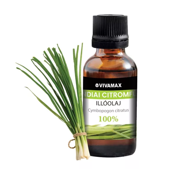 Vivamax Indický citrónový balzam 100 % čistý éterický olej (10 ml)