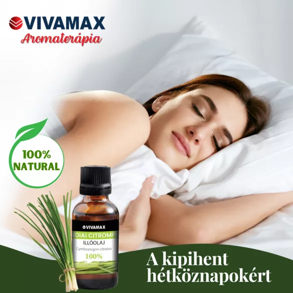 Vivamax Indický citrónový balzam 100 % čistý éterický olej (10 ml)