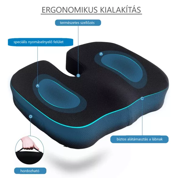 Vivamax Anatomický sedací vankúš z pamäťovej peny