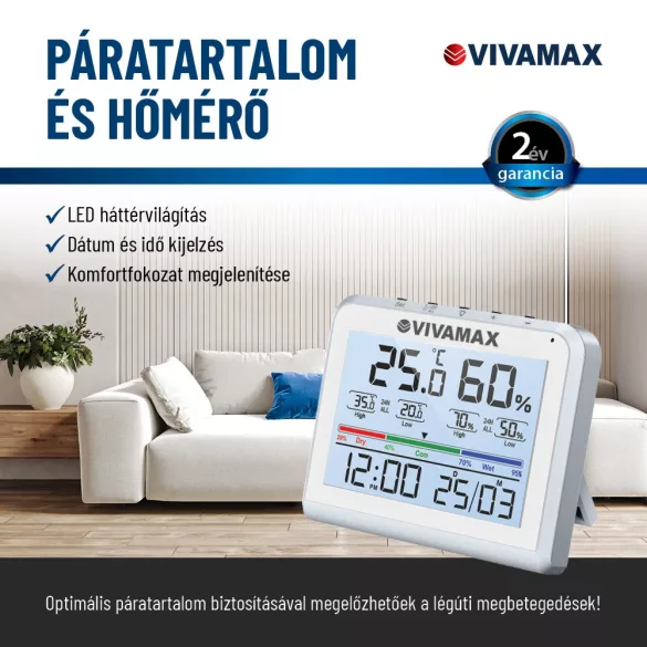 Vivamax vlhkomer a teplomer
