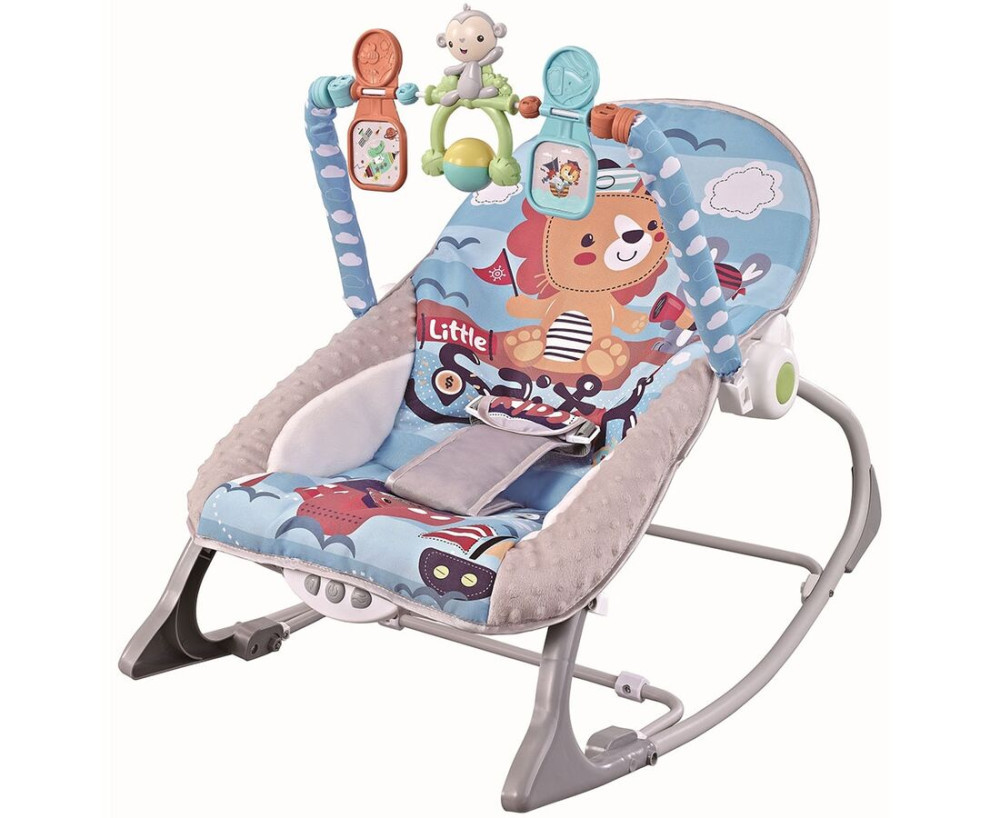 Chipolino Baby Spa vibrajúce a hrajúce lehátko do 9 kg Blue