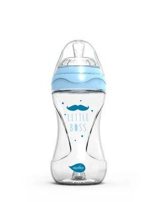 Nuvita Collection sklenená dojčenská fľaša 240ml - blue - 6033