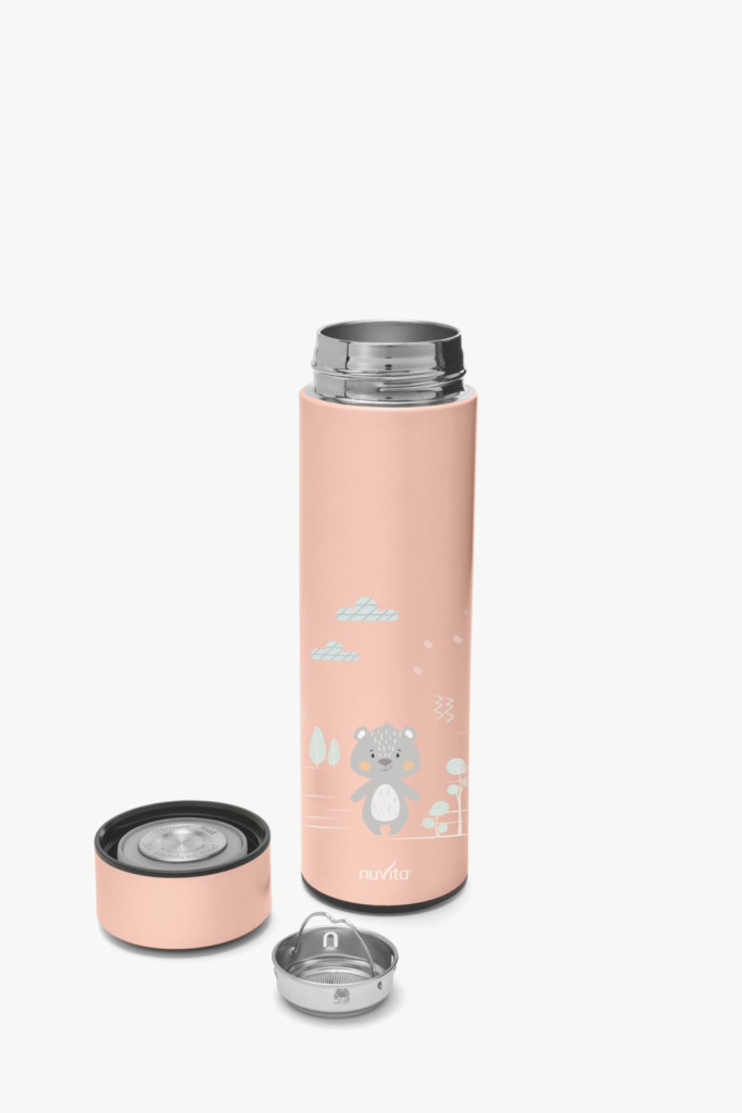 Nuvita termoska so senzorom teploty 500ml - Pink - 4455