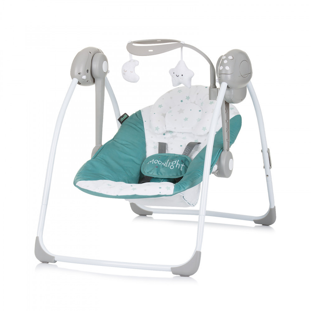 Chipolino Moonlight elektrická hojdačka - Pastel Green