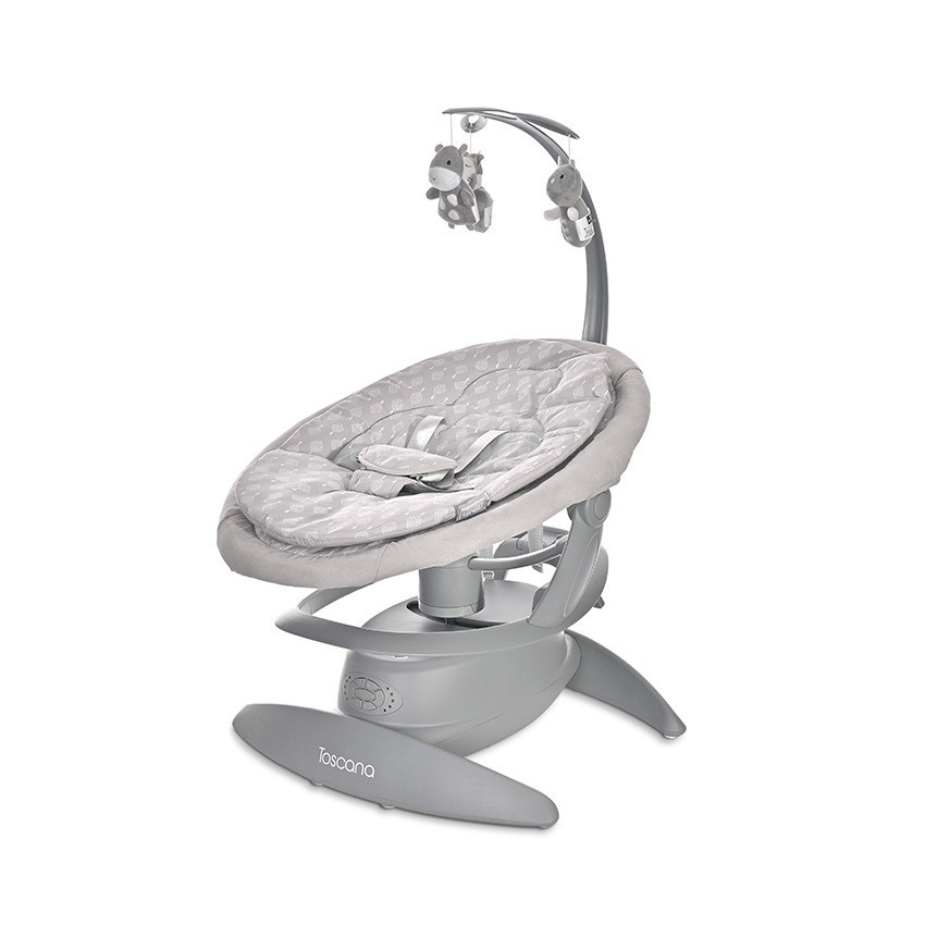 Lorelli Toscana elektrická hojdačka do 9 kg - Grey Trees