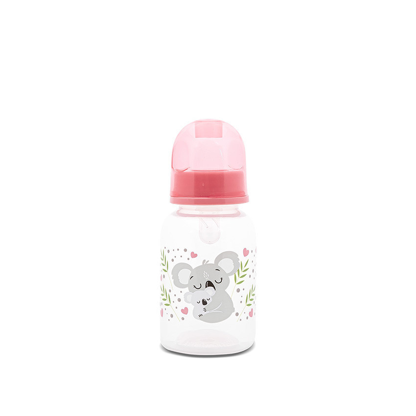 Baby Care Simple dojčenská fľaša 125ml Shell Pink