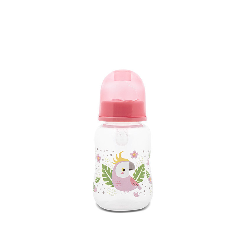 Baby Care Simple dojčenská fľaša 125ml - Shell Pink