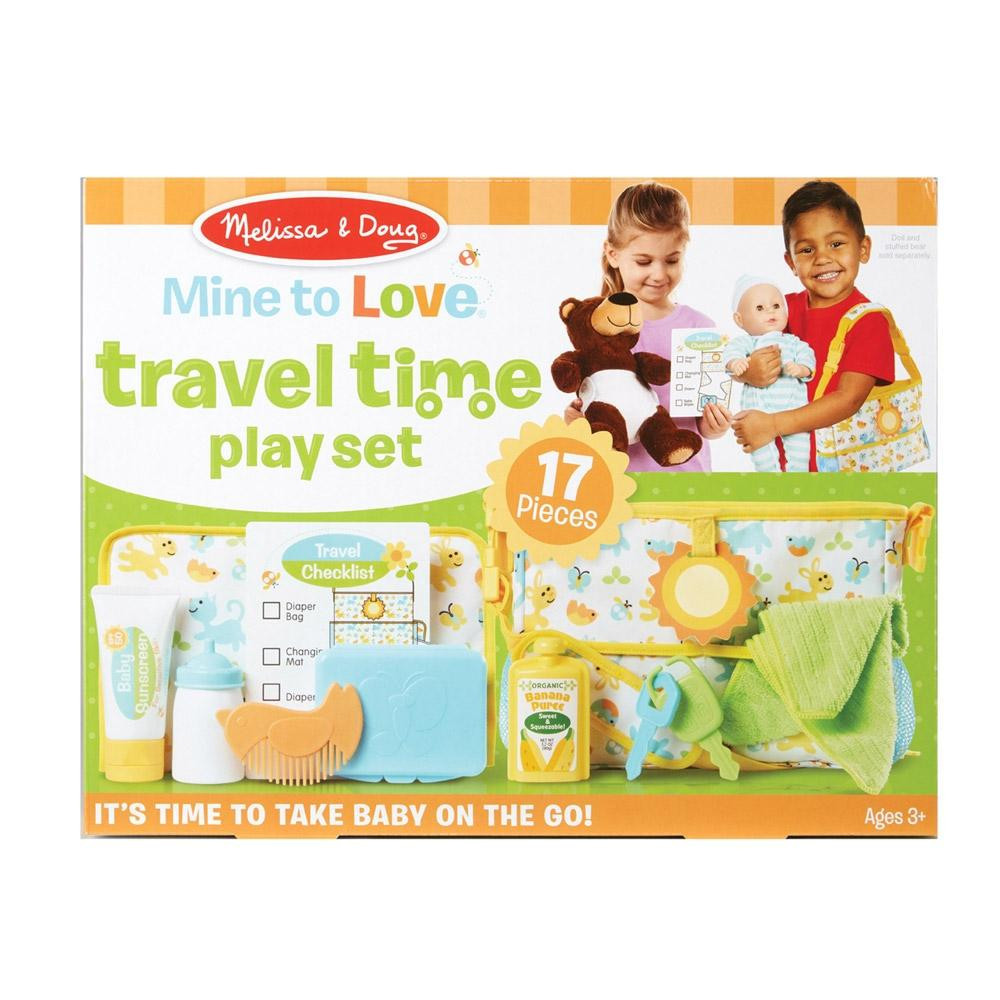 Melissa &amp; Doug Bábiky a domčeky pre bábiky, cestovná sada s bábikou